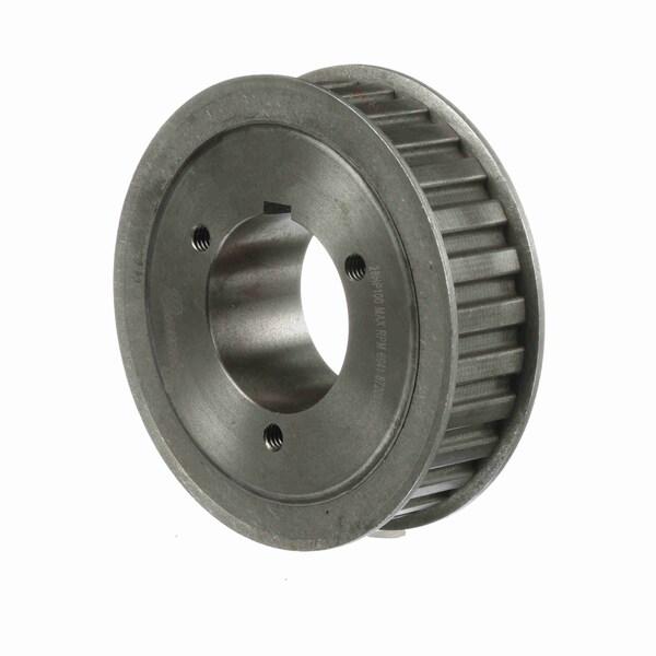 Steel Bushed Bore Gearbelt Pulley, 28HP100